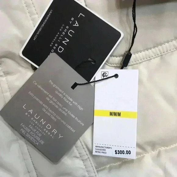 NWT Laundry ivory colored coat size medium - Picture 5 of 9